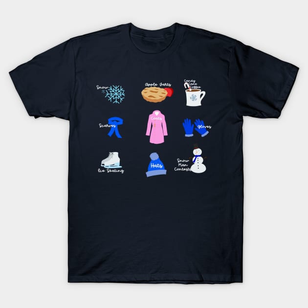 The Best Parts of Winter T-Shirt by CaffeinatedWhims